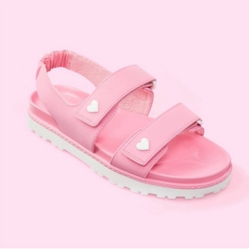 Stoney Clover Lane X Target Pink Heart Sport Strap Sandals